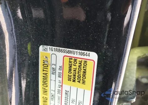 2017 Chevrolet Volt Premier from USA, damaged, VIN 1G1RB6S58HU110644